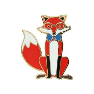 Red Fox Enamel Pin Inc. Peter Pauper Press
Fox - Hard Enamel Pin